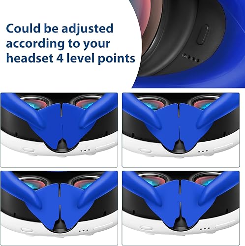 Miniatura 2 de Funda de silicona para la cara con película protectora de lente de cámara para Quest 3 a prueba de sudor a prueba de luz antifugas