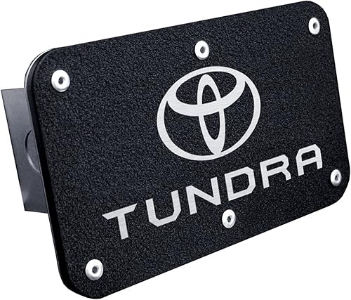 Au-TOMOTIVE GOLD Tapón de enganche de remolque con logotipo para Toyota Tundra (negro)