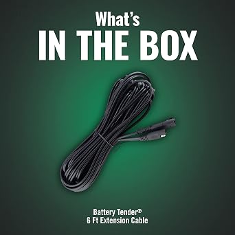 Battery Tender 6 Foot Extension SAE Cable - Designed for Use with Battery Tender Chargers - Quick Connect Plugs for Easy Connection to Motorcycle, Cars, ATVs and More - 081-0148-6