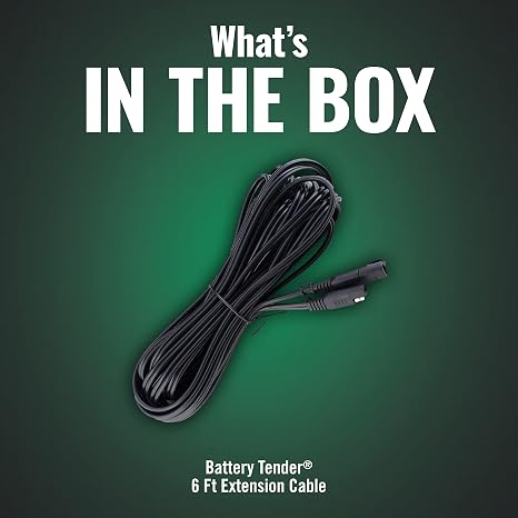 Battery Tender 6 Foot Extension SAE Cable - Designed for Use with Battery Tender Chargers - Quick Connect Plugs for Easy Connection to Motorcycle, Cars, ATVs and More - 081-0148-6