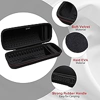 Vista 4 de LTGEM - Funda para carga 4/carga de 5 altavoces, bolsa protectora de viaje para almacenamiento duro, se adapta al cargador y cable USB