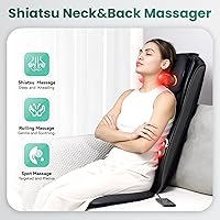 Vista 7 de Snailax Masajeador de pies con calor mejorado Shiatsu masajeador de espalda con calor