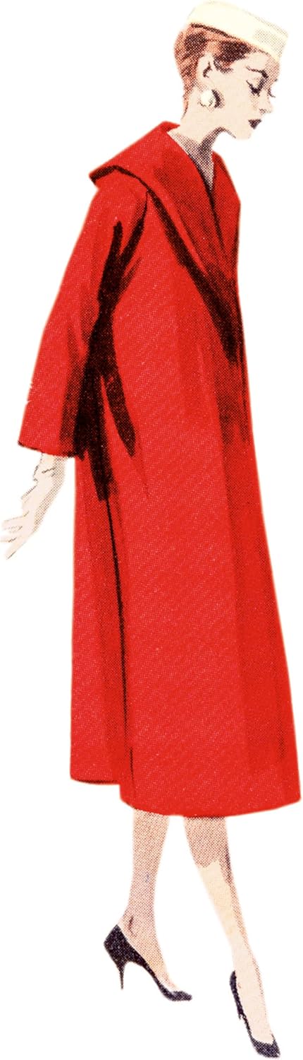 Butterick Easy to Sew Misses' Vintage 1950's Coats Sewing Pattern Kit, Design Code B6957, Sizes 6-8-10-12-14
