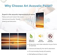 Vista 9 de JBER Art Acoustic Panels, 72×48 Inches Acoustical Wall Panels, Sound Absorbing Wall Art, Decorative Acoustic Panels, Soundproof Wall Panels for