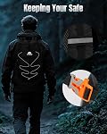 25L Sac à dos de randonnée imperméable avec sangle poitrine pour les hommes Femmes, léger respirant sac à jour de randonnée
