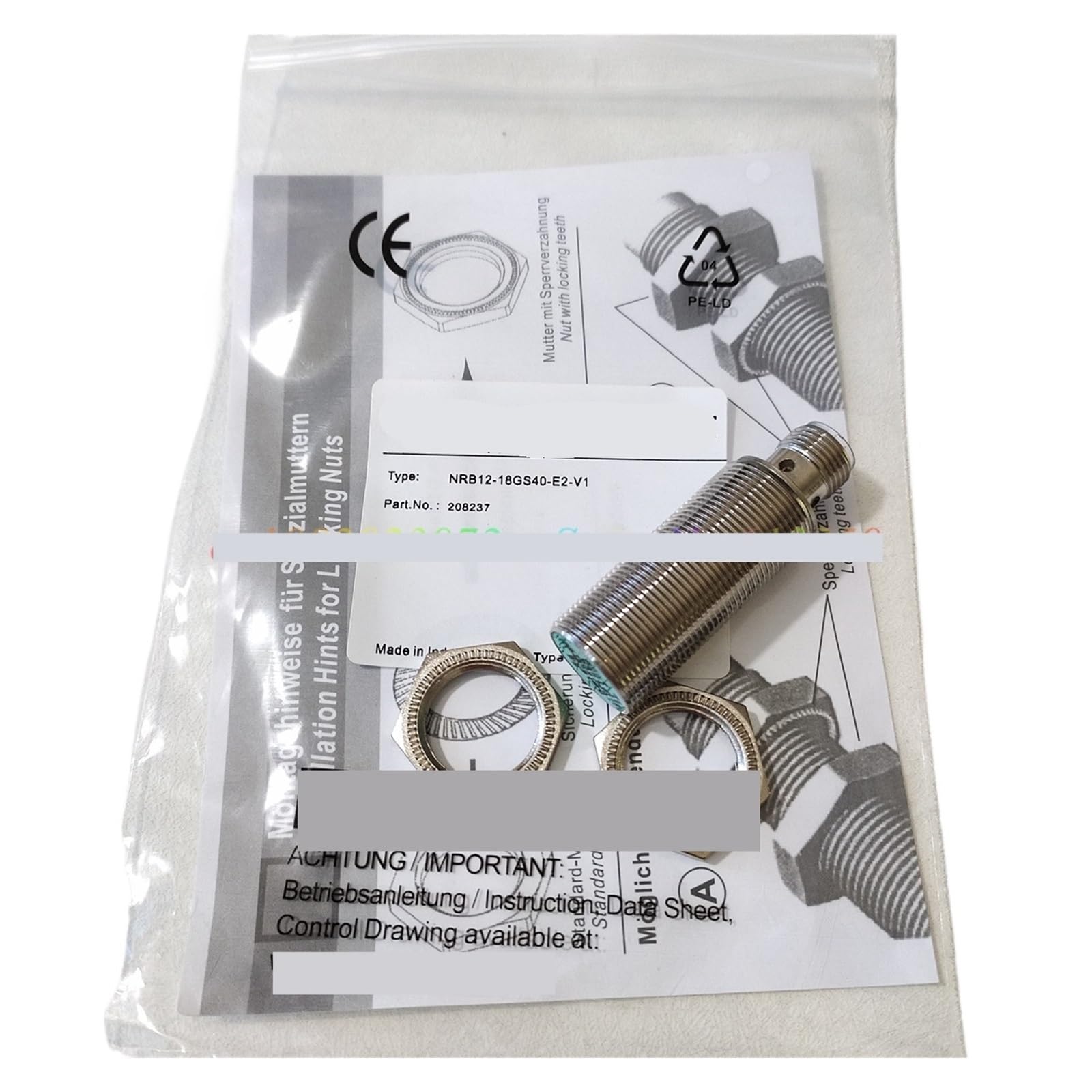 ZVQYSGIW NRB12-18GS40-E2-V1 Proximity Switch Inductive Sensor