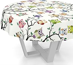 ANRO Oilcloth Tablecloth for Garden Table, Washable Tablecloth for Garden Table, Oval, Rectangle, Cut Edge, 140 cm