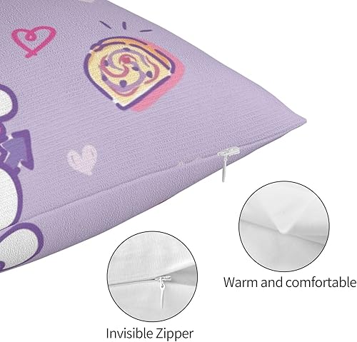 Miniatura 5 de Funda de almohada de anime con cremallera, diseño de impresión de doble cara, súper suave, para sofá y dormitorio, 20 x 30 pulgadas