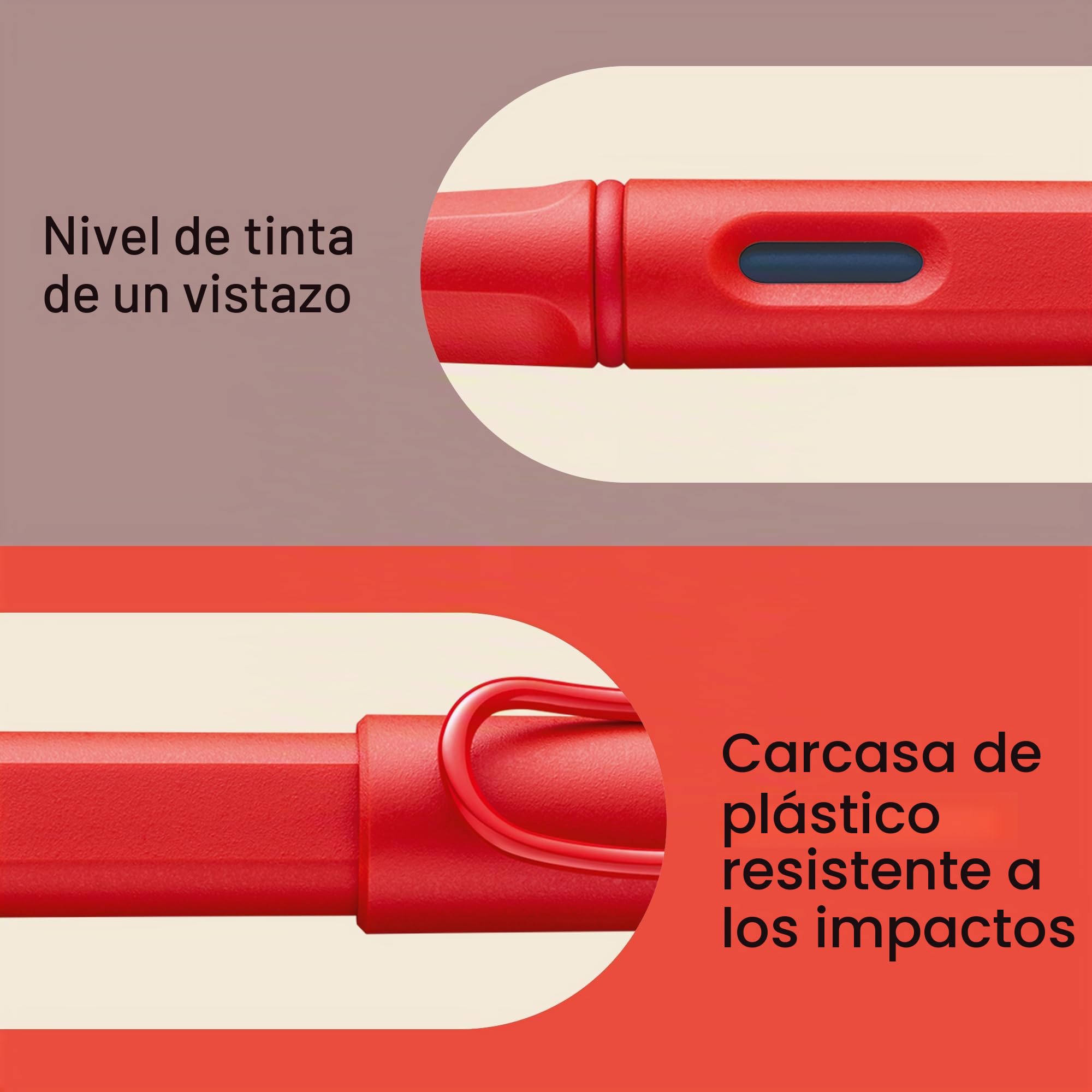 LAMY safari cozy 020 – Pluma estilográfica, edición especial, moderna en color fresa, con mango ergonómico y diseño atemporal, grosor del plumín EF, modelo especial