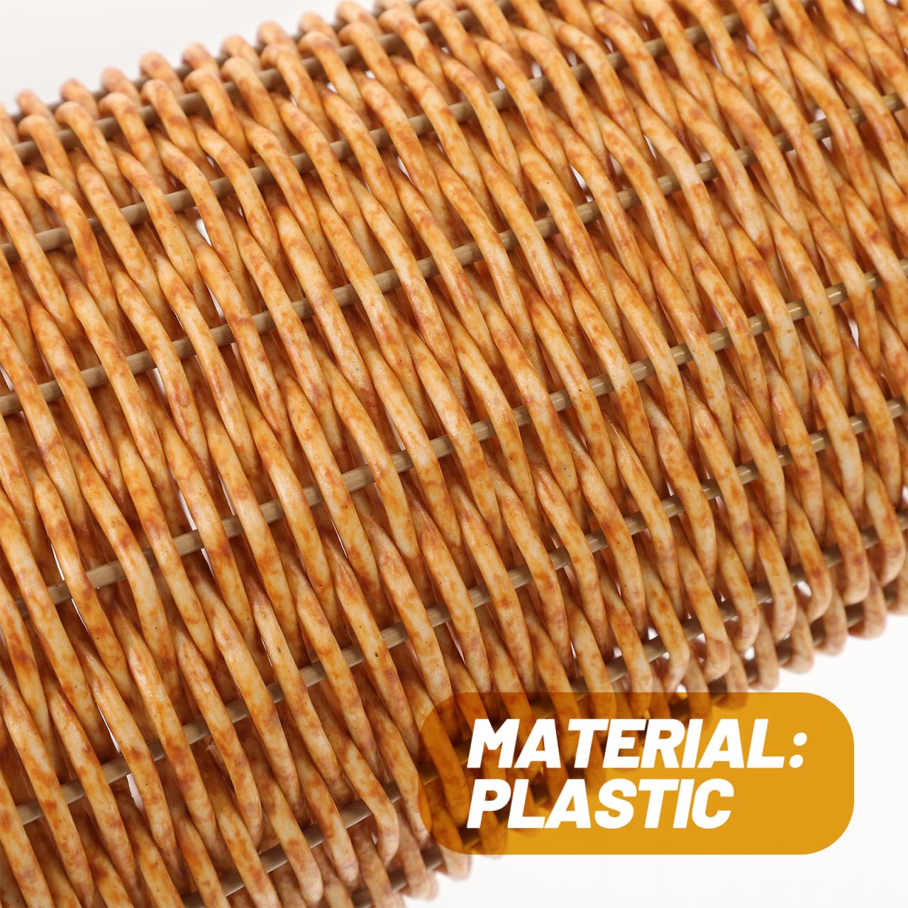 EXCEART Vaso in rattan XXL da appoggio a terra per fiori secchi e decorazione interna elegante e pratico per soggiorno, ufficio, hotel e ristorante