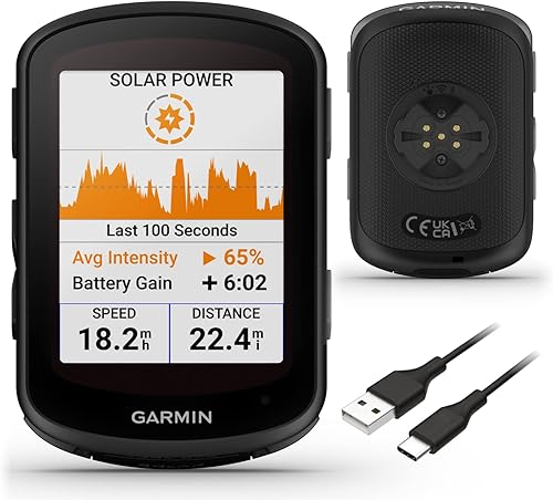 Miniatura 6 de Garmin Edge 840 - Computadora solar con GPS para ciclismo, pantalla táctil, controles de botón, navegación avanzada con paquete de banco electrónico