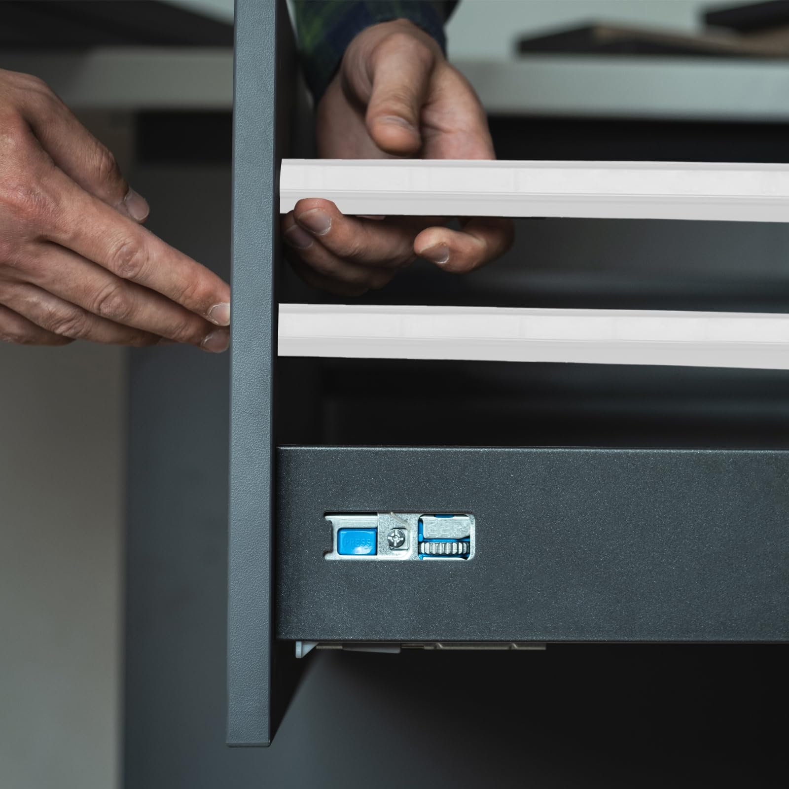 Kitchen Drawer Slides Drawer Slides, 2 Pack 235mm - Plastic Drawer ...