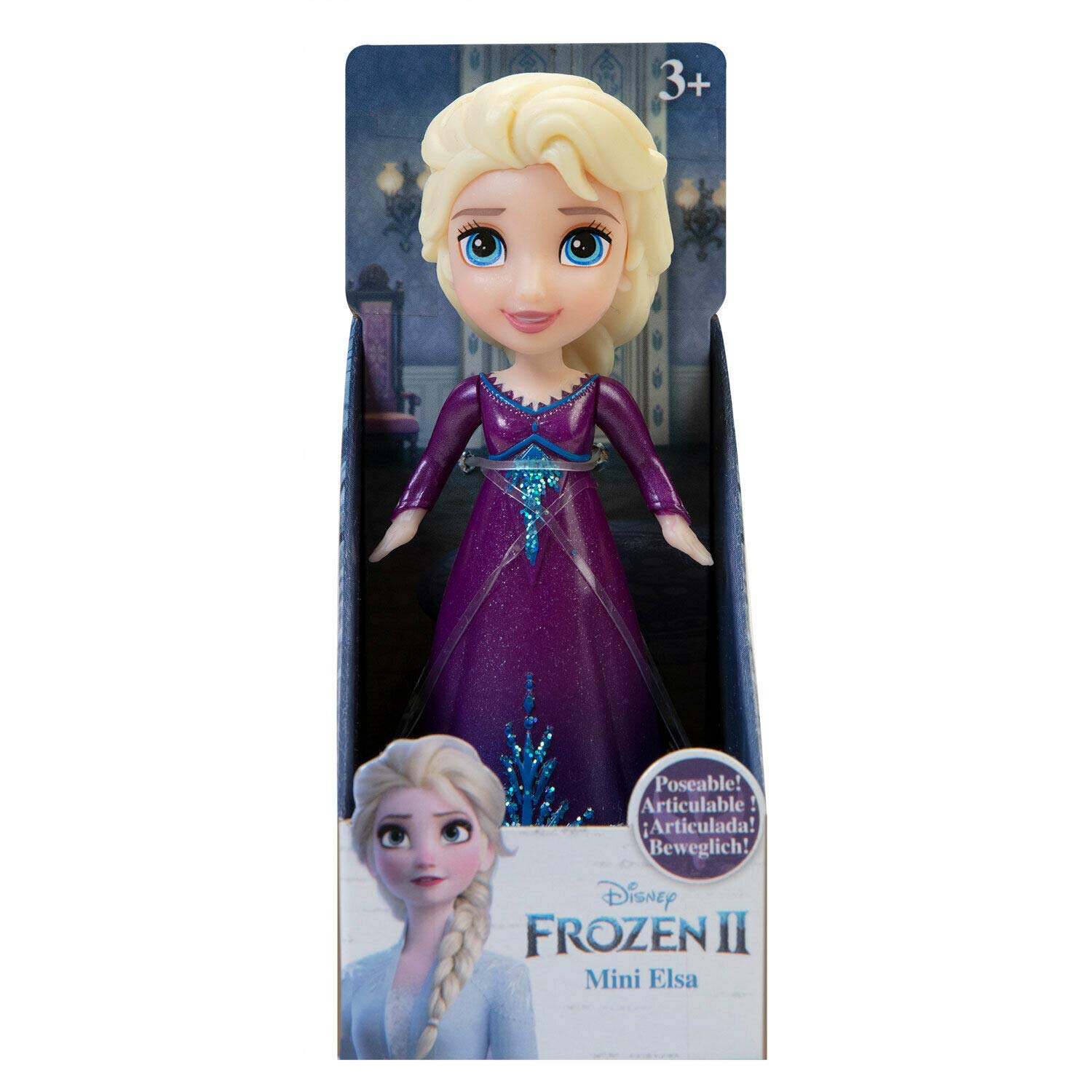 Amazon.com: Disney Frozen II 3 inch Mini Doll (Mini Elsa Purple Dress) :  Toys & Games