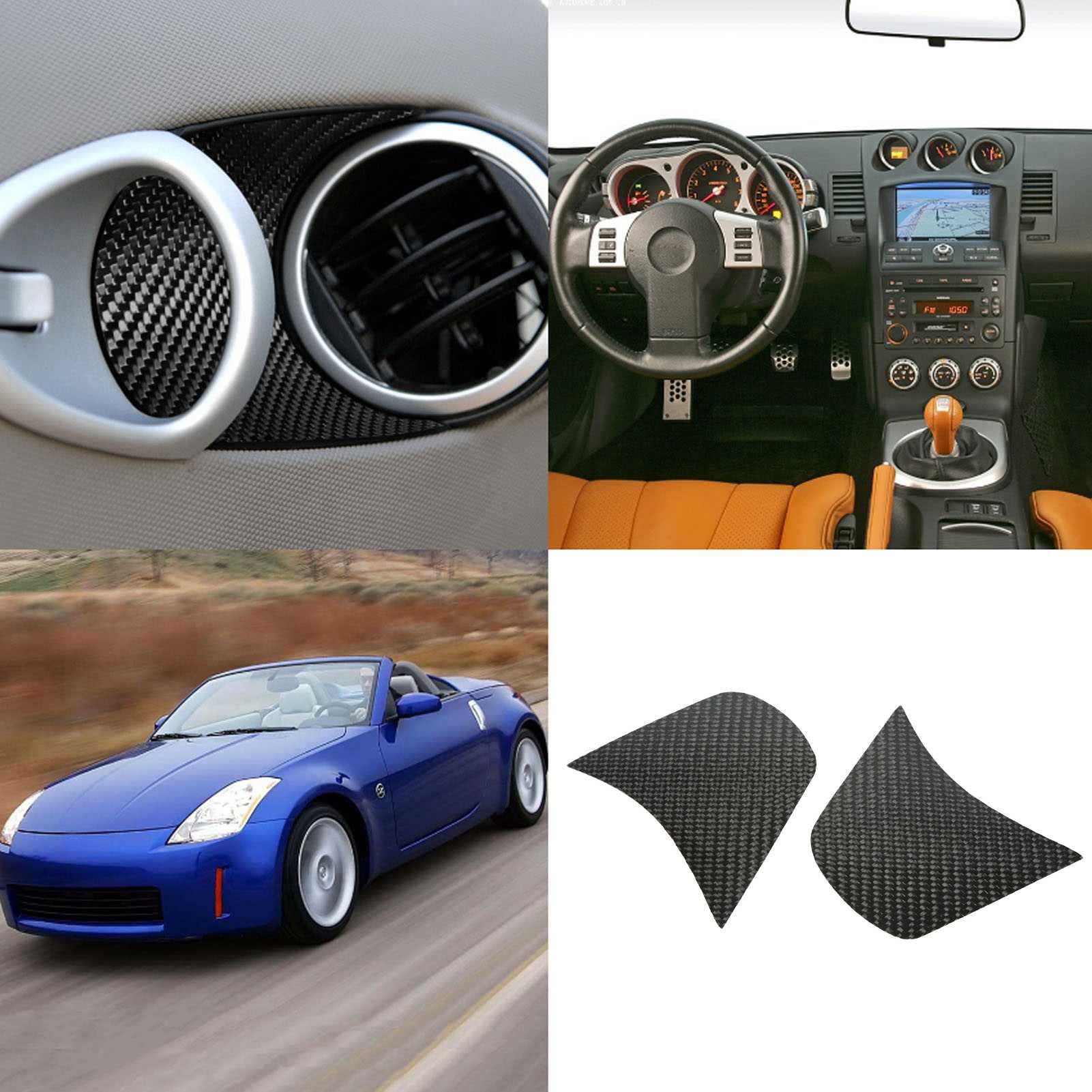 Amazon.co.jp: Aramox 室内ドアハンドルボウルトリム 350Z Z33 2003