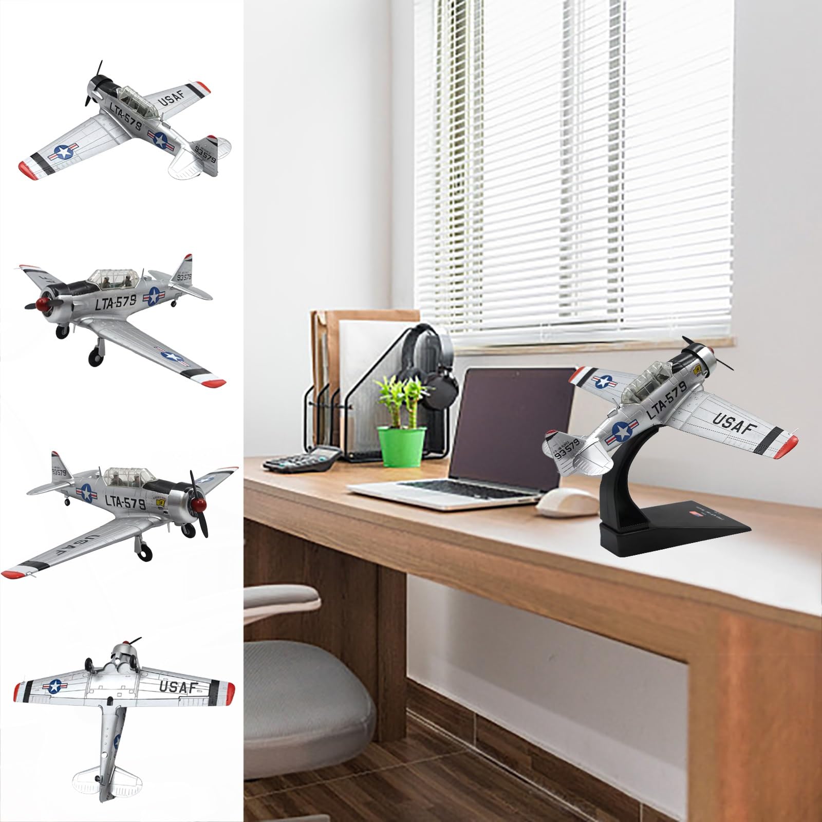 Modello di jet da combattimento con simulazione in lega LT-6G in scala 1:72 - Display statico for aereo militare for scrivania e decorazioni for la casa, regalo perfetto for gli appassionati