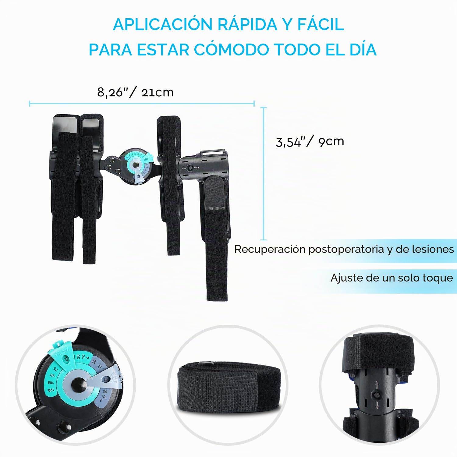 SOLES Órtesis de codo con bisagras (Un Tamaño, Derecha)