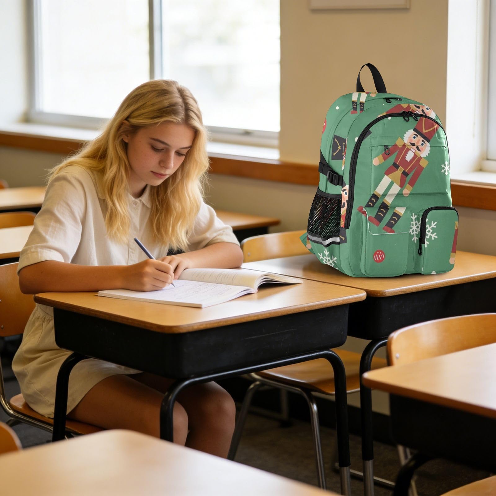 KLL Mochila para laptop para mujer, cascanueces de vacaciones