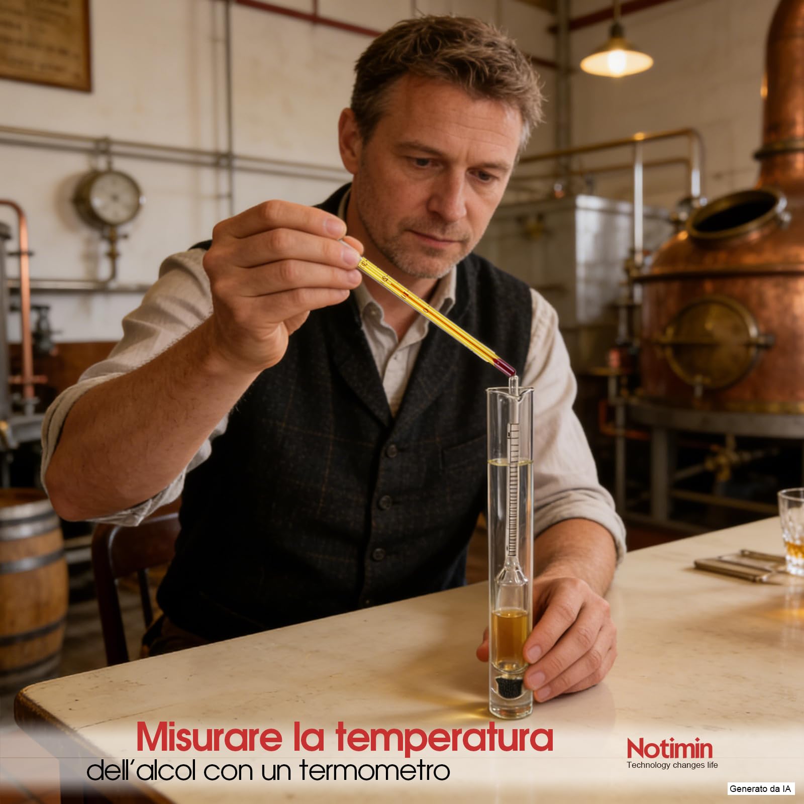 alcolometro 3 Pezzi 0-40 40-70 70-100Vol% di idrometro Alcoholmeter Tester Set Alcohol Vinometer + Cilindro in Vetro Trasparente Alto, per Grappa, Distillati,Whisky, Brandy, Wodka, Spirito