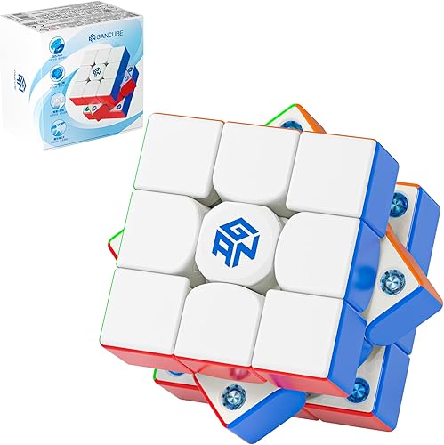 Miniatura 20 de CuberShop GAN 356 M 3x3 Cubo magnético de velocidad Lite, cubo magnético Gans 3 x 3 sin calcomanías, suave y rápido 3 por 3 Lite rendimiento