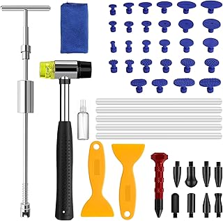49PCS Car Dent Repair Kit, Car Dent Puller with Slide Hammer, Paintless Dent Removal Kit, for Auto Dent, Door Dings and Hail Damage Removal