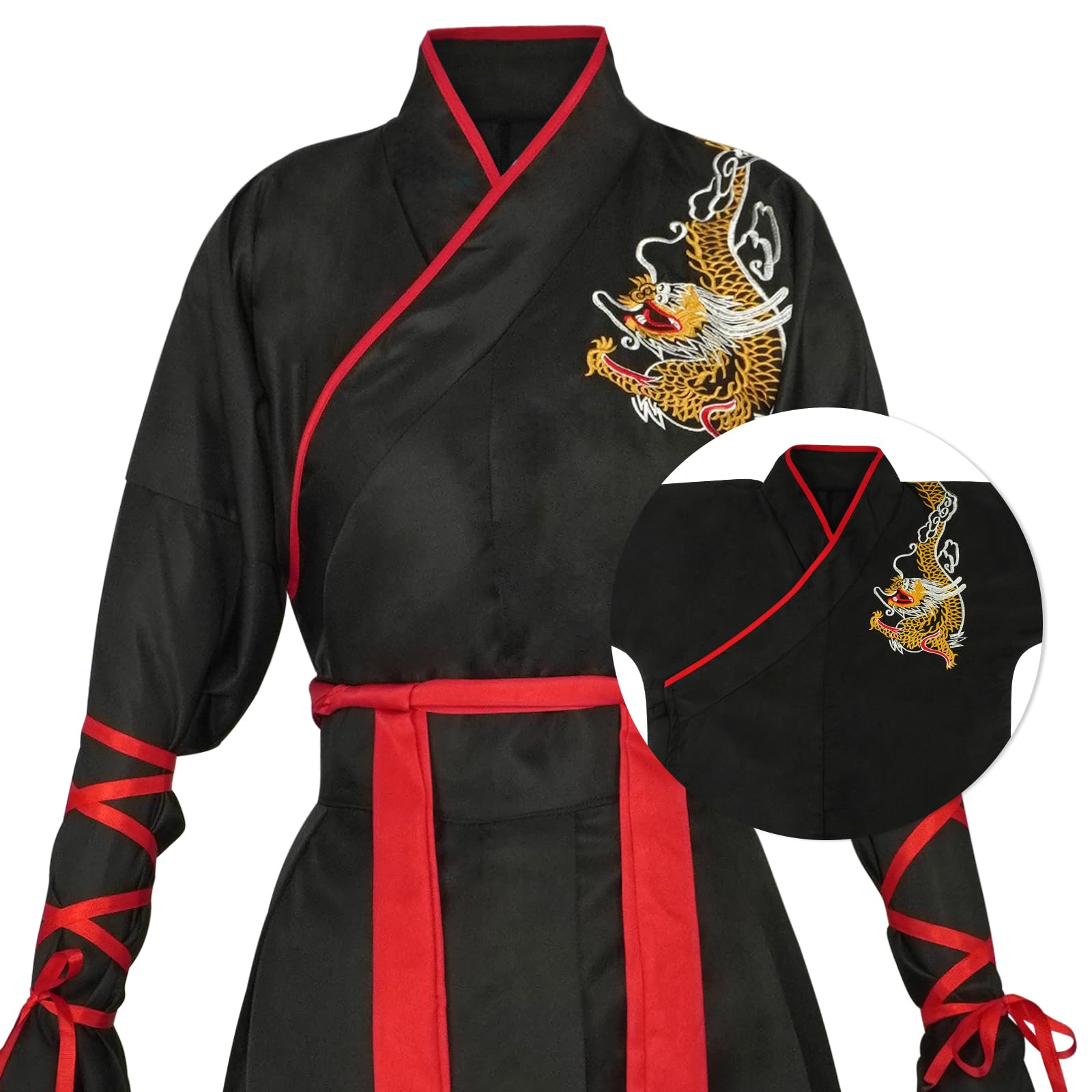 CRFASIBE Women Chinese Hanfu Dress, Traditional Chinese Costume with Accessories Set - Image 4