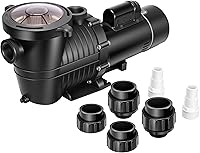 VIVOHOME 2.0 HP Dual Speed Self-Priming Inground Pool Pump 230V Energy Efficient 2" 1.5" 1.25" Ports w/ Strainer Basket