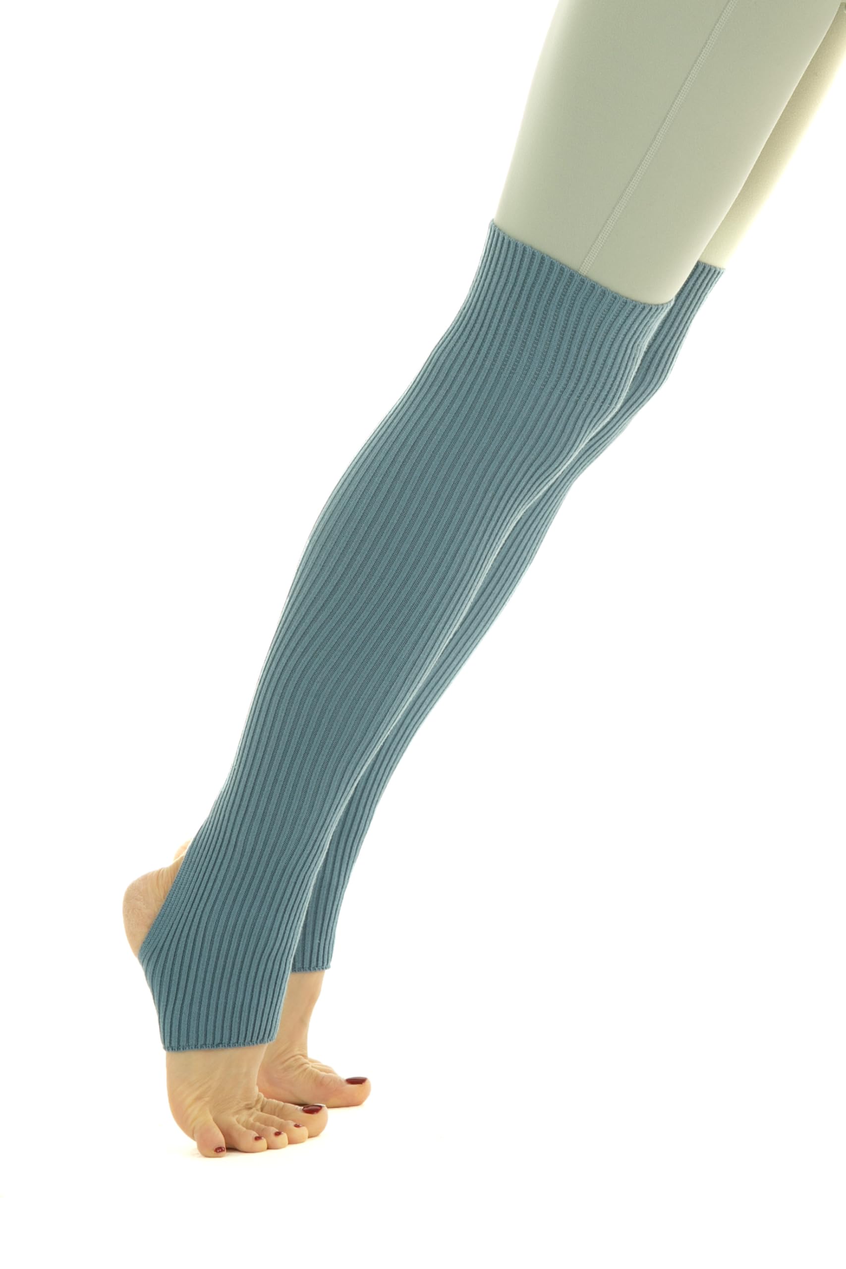 Leg Warmers Socks for Womens Dance Yoga - Open Toe Heel - Eightys 80s Ribbed Party Sports Socks