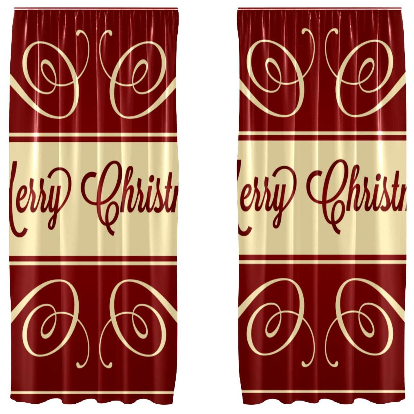 Cortinas Merry Christmas para salón: cree un ambiente cálido y navideño en sus ventanas