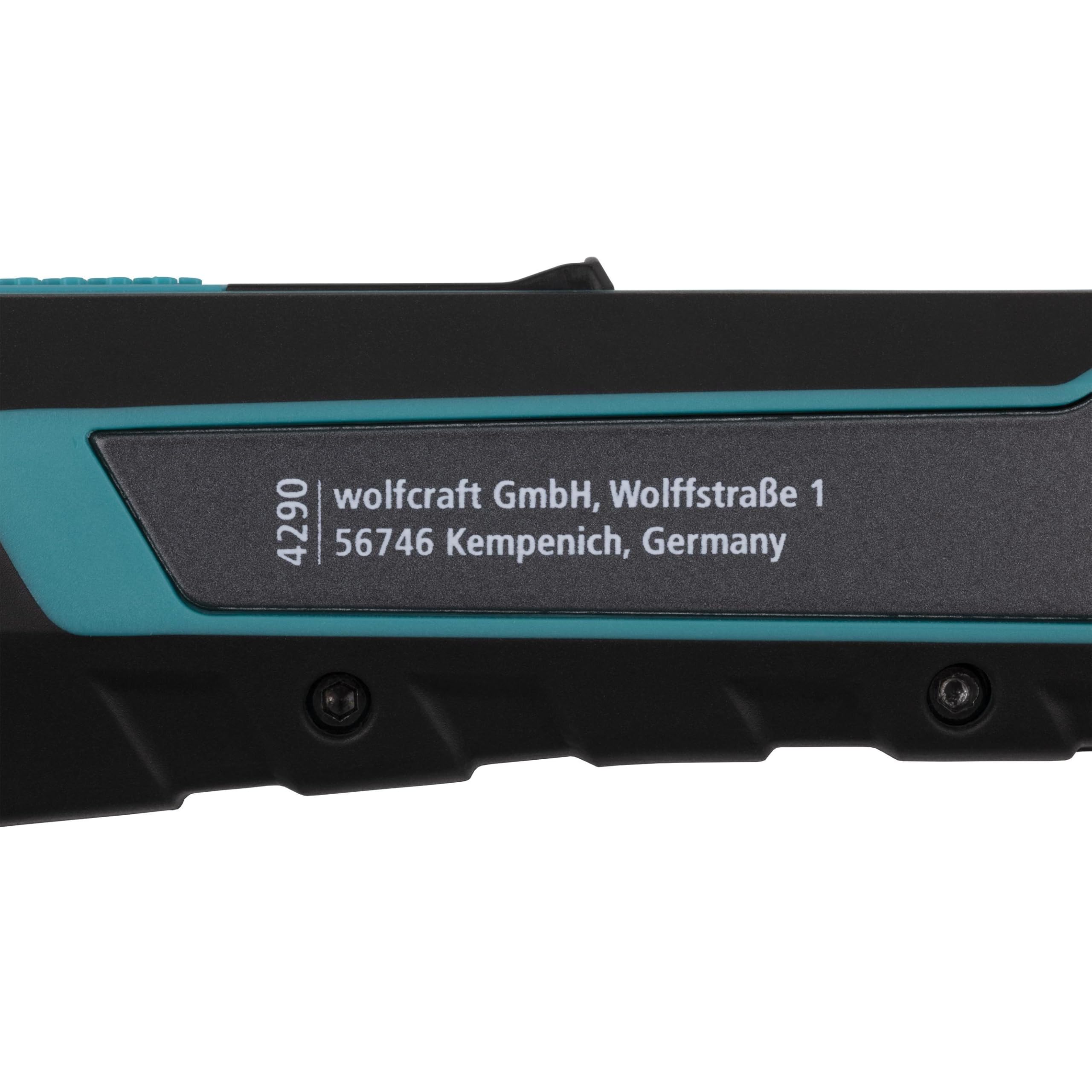wolfcraft Cutter con Lama a Spezzare PRO SAFETY 25 mm, Lama PRO SHARP Nera Ultra Affilata, Impugnatura Ergonomica per Destrorsi e Mancini – 4291000