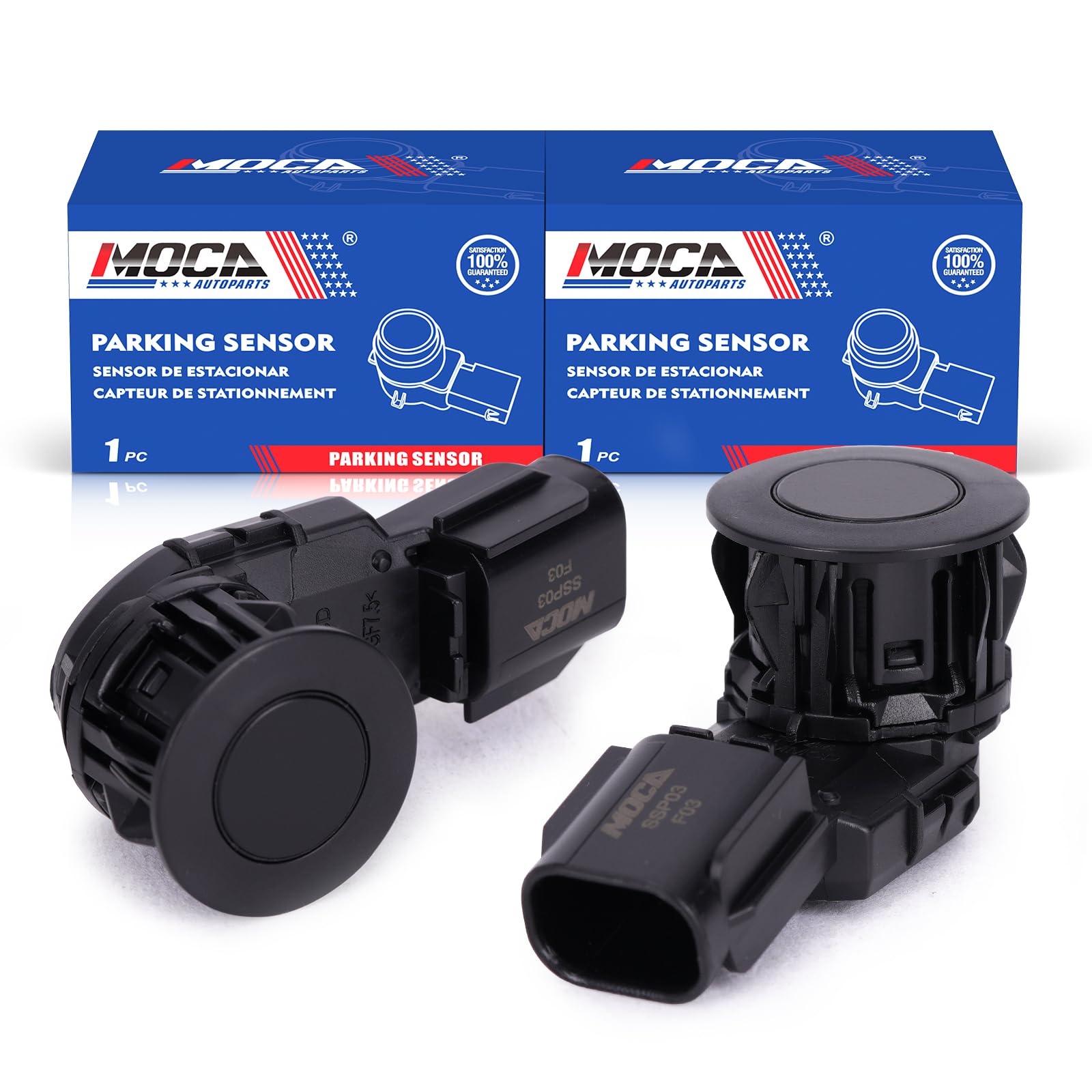 MOCA PPS65 2X Reverse Backup Parking Assist Sensor Fit 2015-2023 for Toyota Tacoma 2.7L Rear, 2016-2023 Tacoma 3.5L Rear, 2014-2021 Tundra 5.7L Front Rear Outer, 2014-2018 RAV4 2.5L Rear