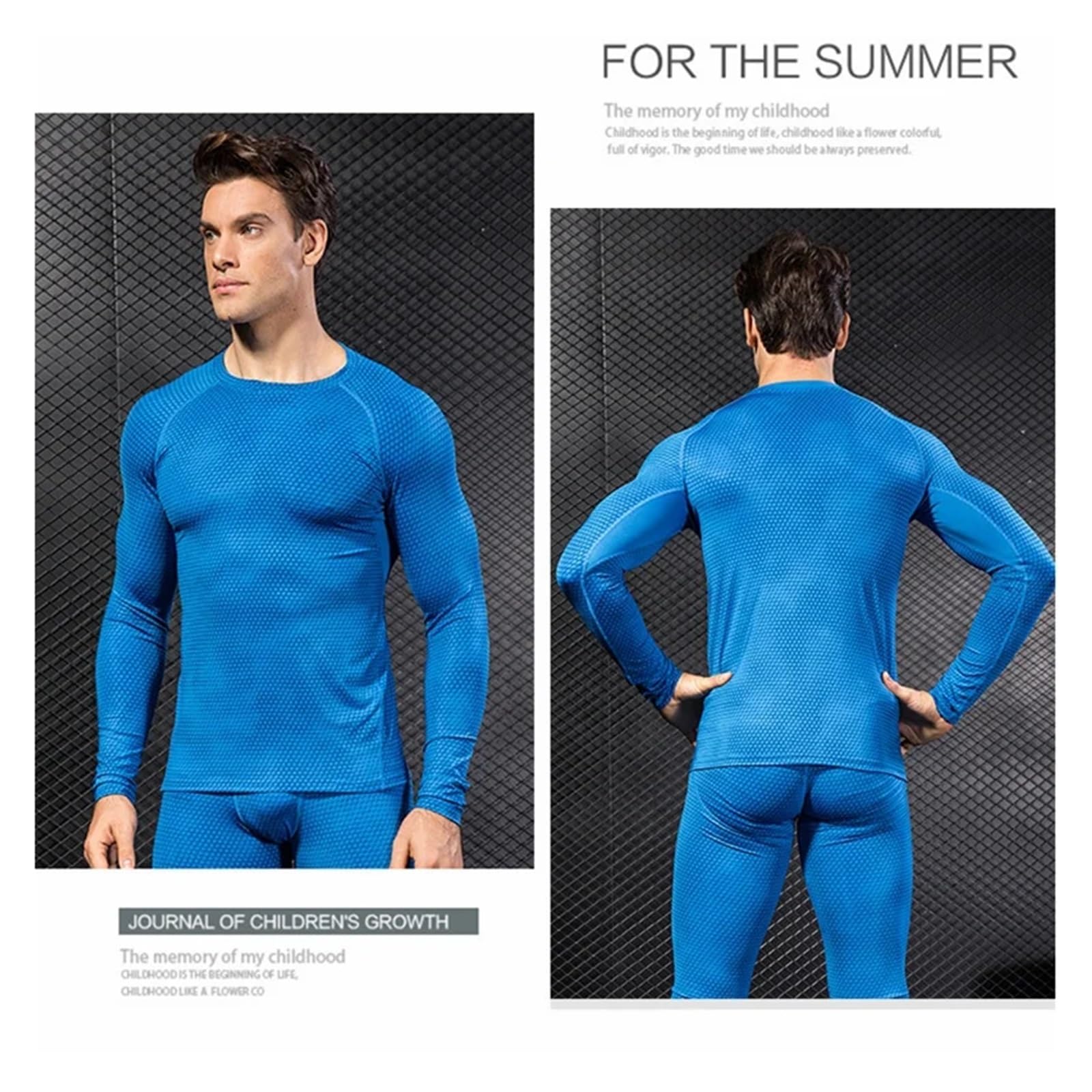 Uomo Fitness Corsa Allenamento Camicie a Maniche Lunghe Stretto Elastico Abbigliamento ad Asciugatura Rapida Camicia da Palestra Canotte atletiche per Ciclismo Fitness Allenamento Sportiva
