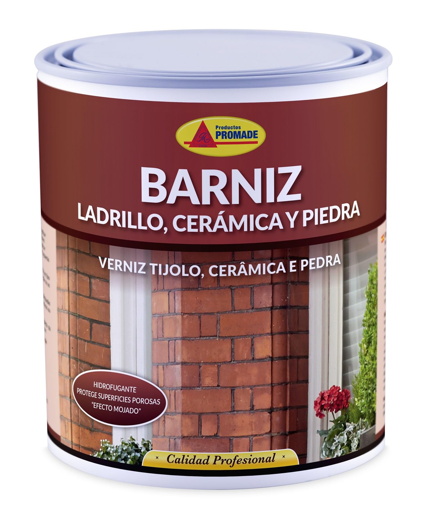 Promade - Barniz Ladrillos y Cerámica Incoloro Semi Brillante (4 L)