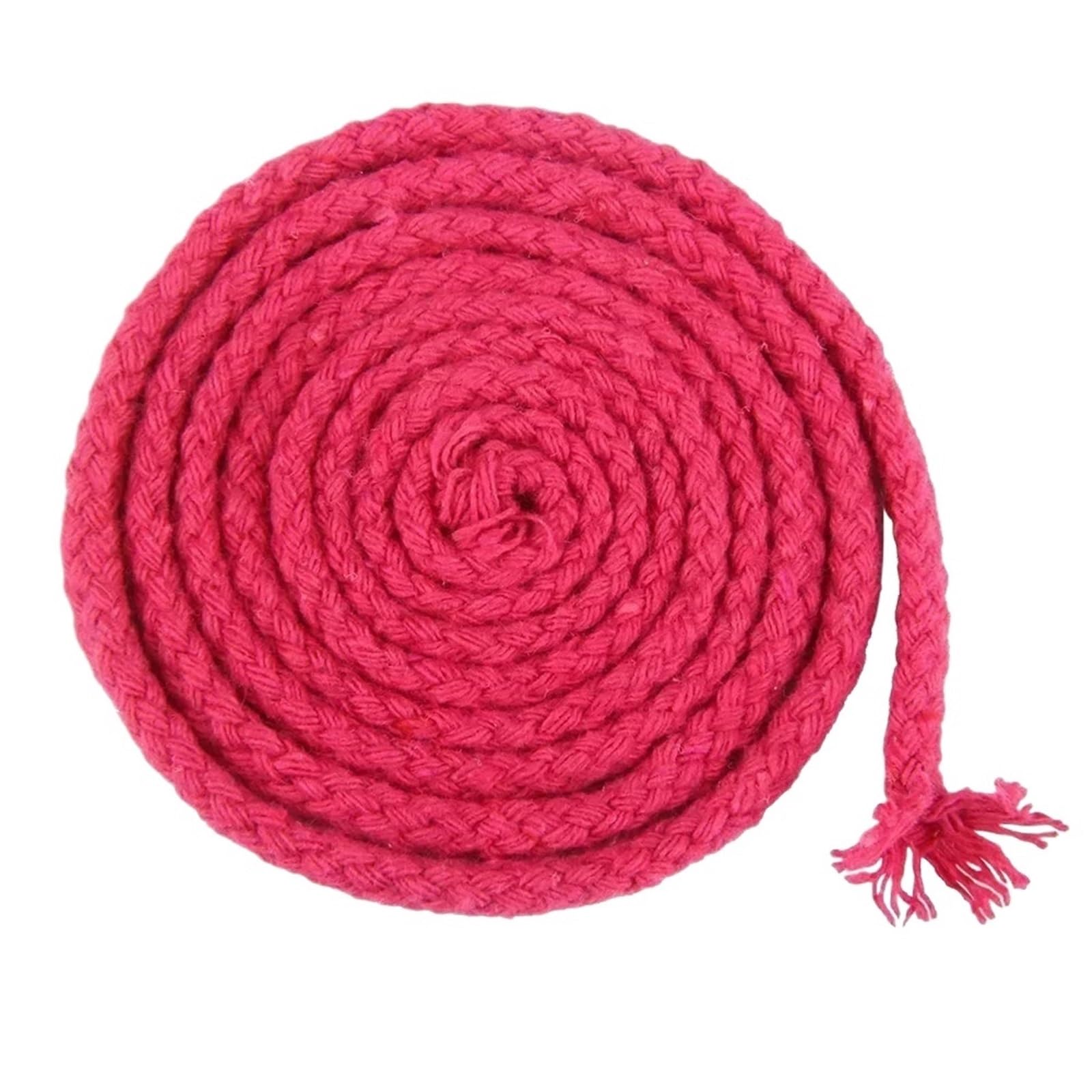 Cotton Macrame Cord 20M 5/7mm Twisted Cotton Cords Braided String Ropes Bag Strap Rope Clothes Home Textile Macrame Thread Cord Sewing Accessories(RoseRed,5mm)