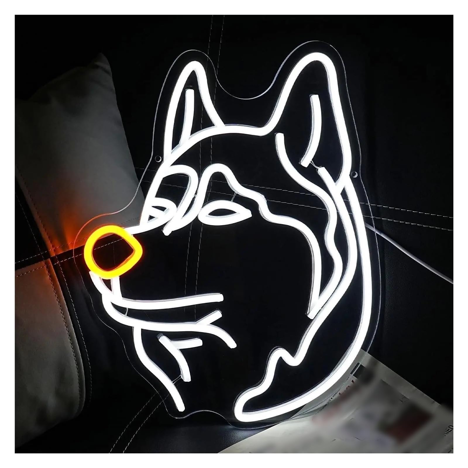 Insegna luminosa al neon Negozio di animali Cuccia per cani Per ospedale Zoo Soggiorno Hotel Bar Decorazione da parete
