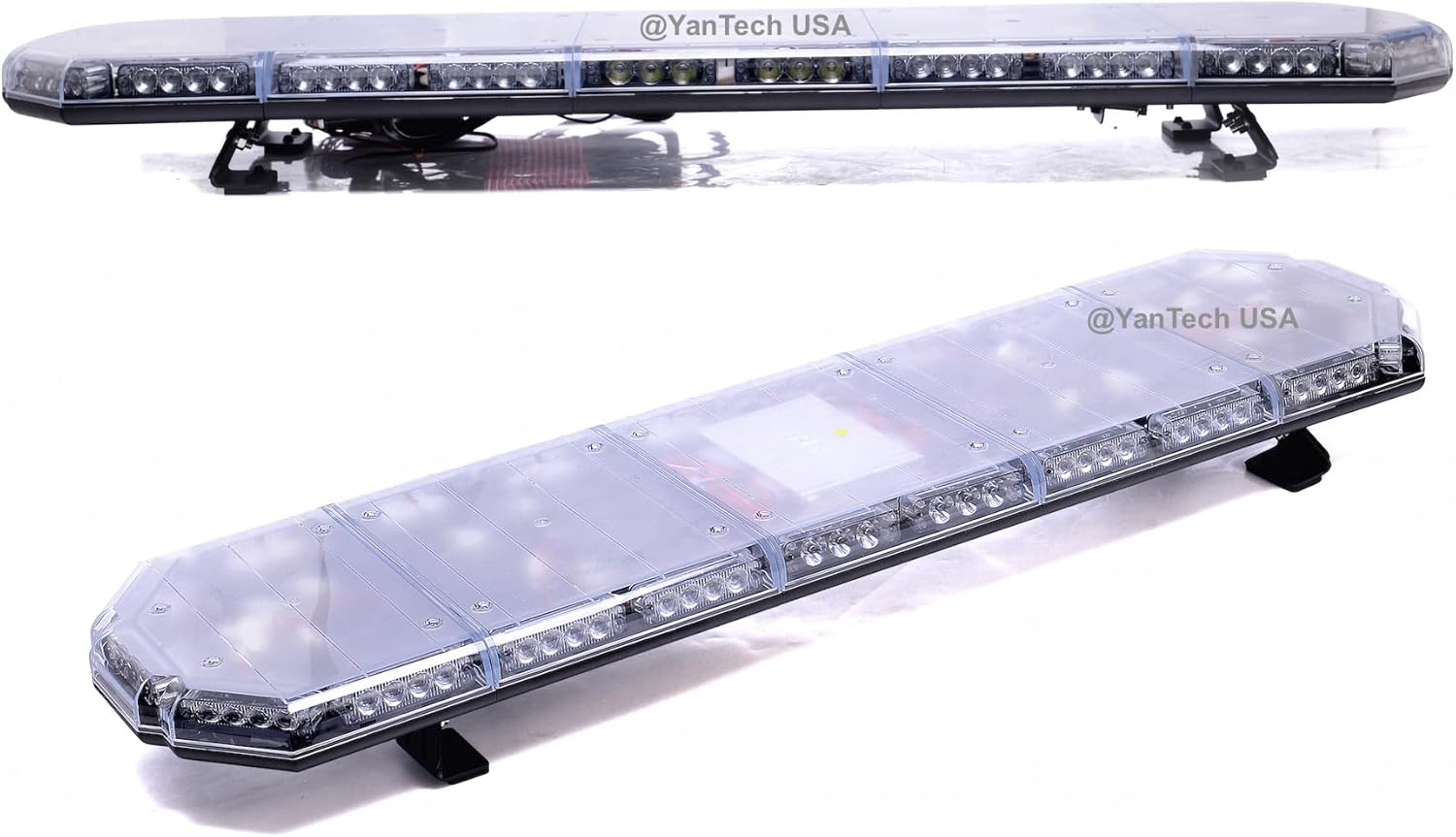 YanTech 56 Inch LED Beacon Warning Light Bar for Truck Tow Wrecker Police Snow Plow with Take Down, Alley Lights, Brake Lights and Turn Signals - USA Warranty with Lifetime Repairing Service
