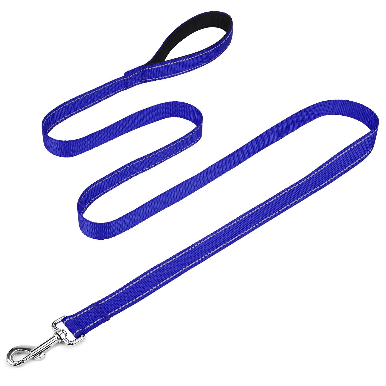 FunTags Reflective Nylon Dog Leash for Small & Medium Dogs, 6FT for Walks