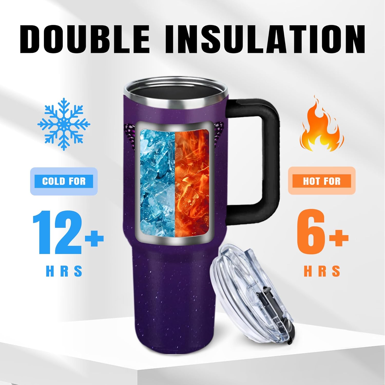 Christian Gifts for Women, 40 oz I Can Do All Things Christ Tumbler With Handle, Inspirational Religious Birthday Gifts for Faith Cup, Christian Jesus God Bible Verse Pastor Prayer Gift for Christmas - Image 5