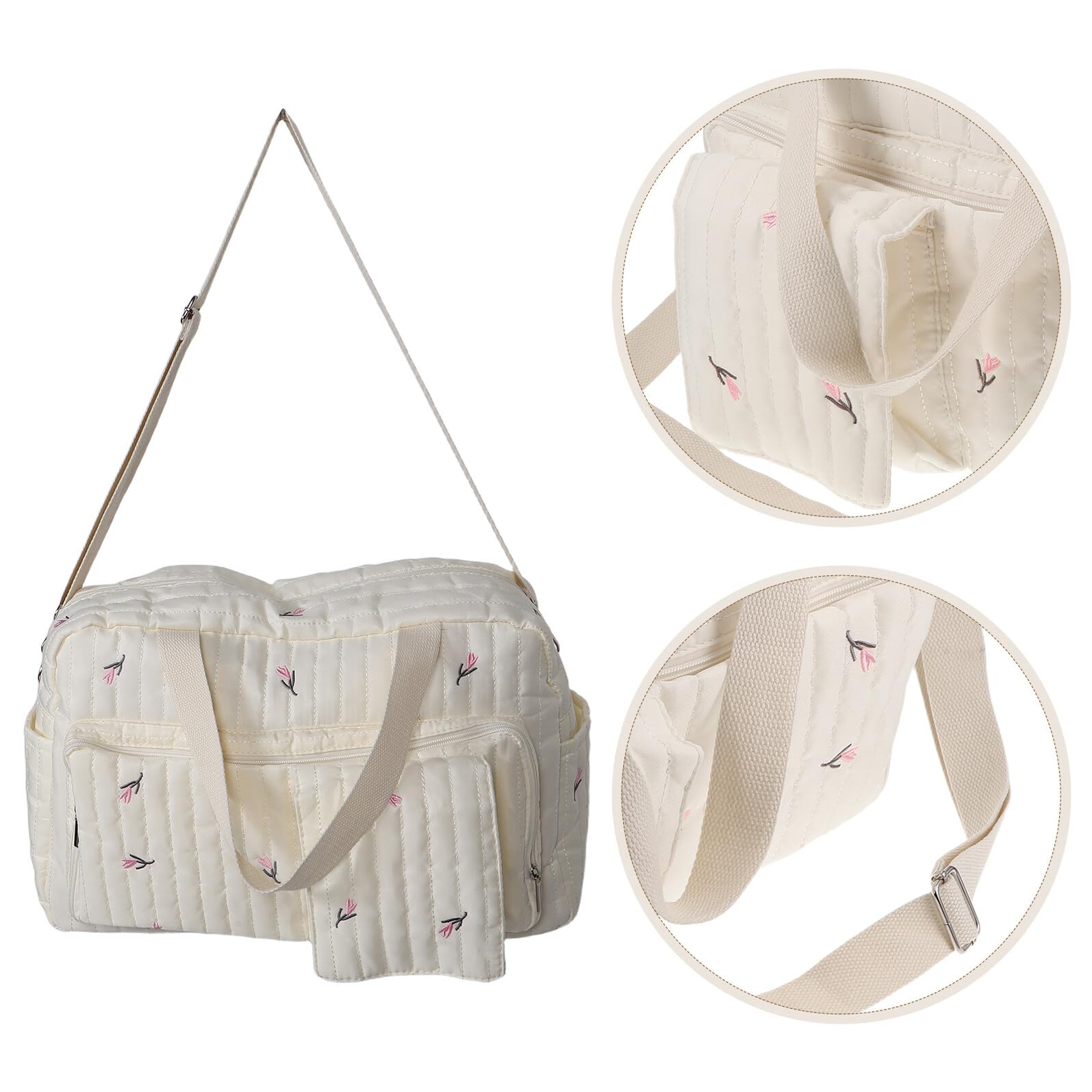 TOYANDONA Wickeltasche für Großem Fassungsvermögen Multifunktional als Reisetasche und Kliniktasche für Schwangere Bedruckt mit Organizer für Outdoor-aktivitäten