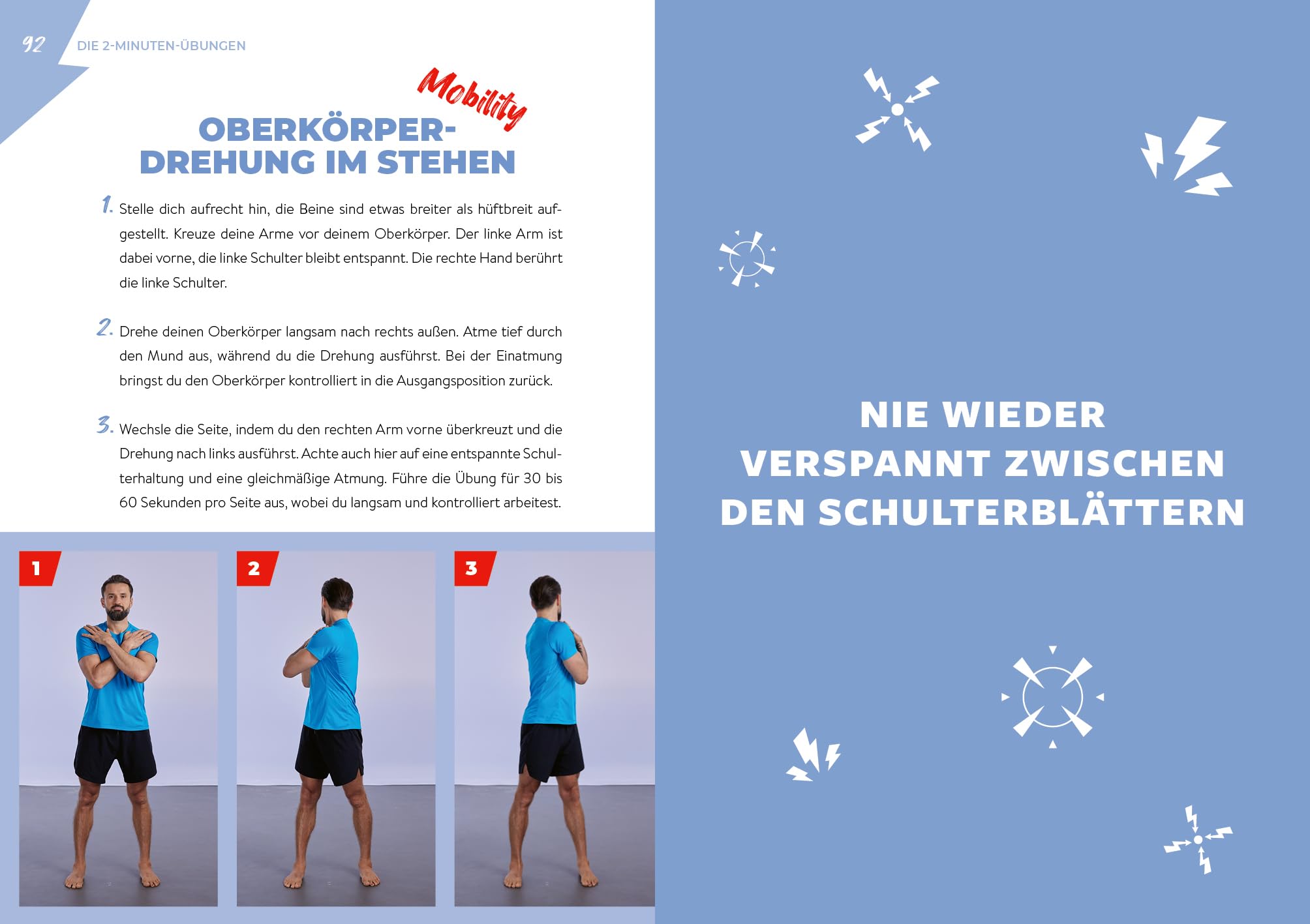 SOS, ich habe Rücken: In nur 2 Minuten einfach und effektiv Schmerzen lindern und Verspannungen lösen | 50 Übungen für unteren und oberen Rücken, Lendenwirbelsäule, Schultern, Nacken, Bandscheiben