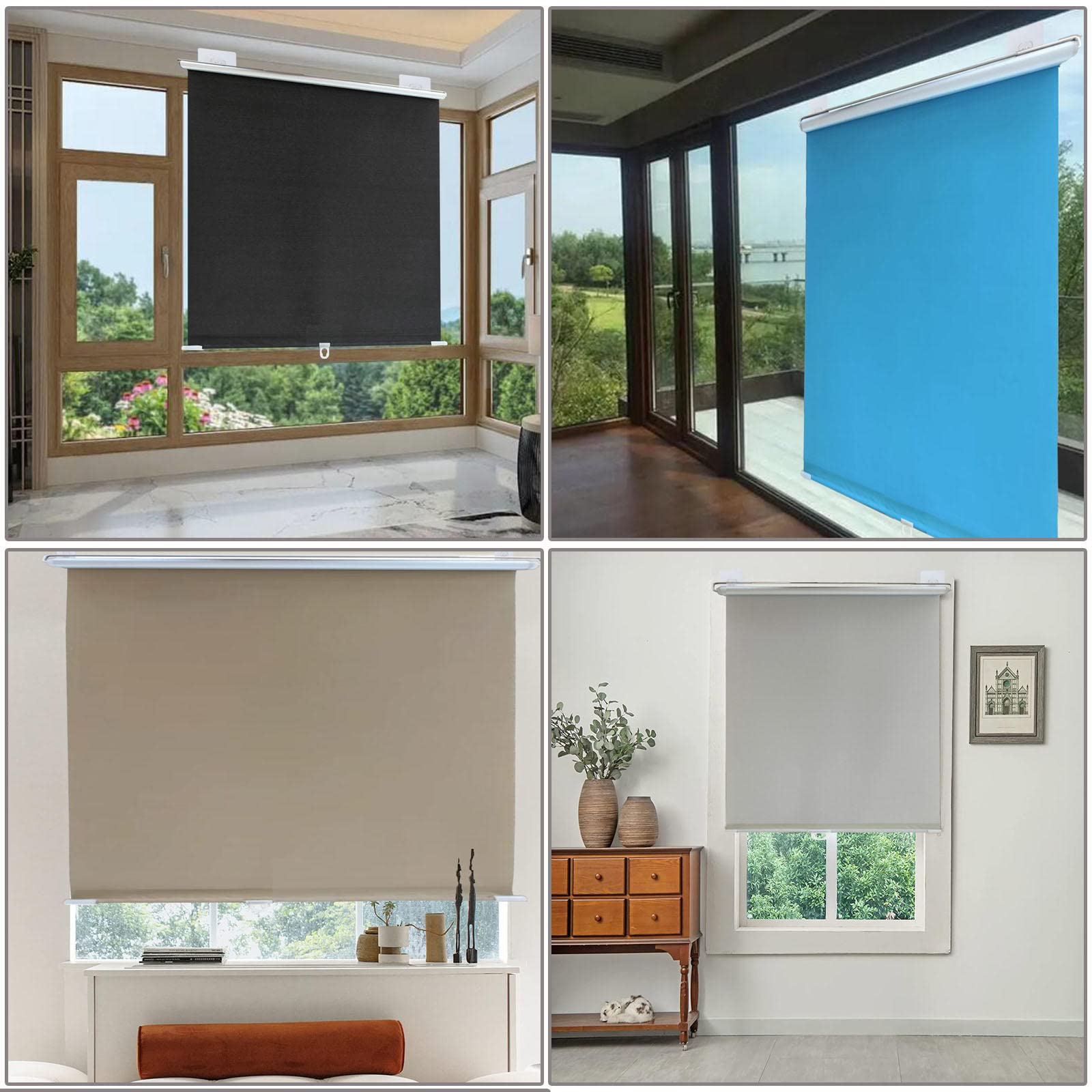 日除けブラインドカーテン Amazon｜ブラインド ブラインド カーテン 90 x 170 cm ネジ不要 穴あけ