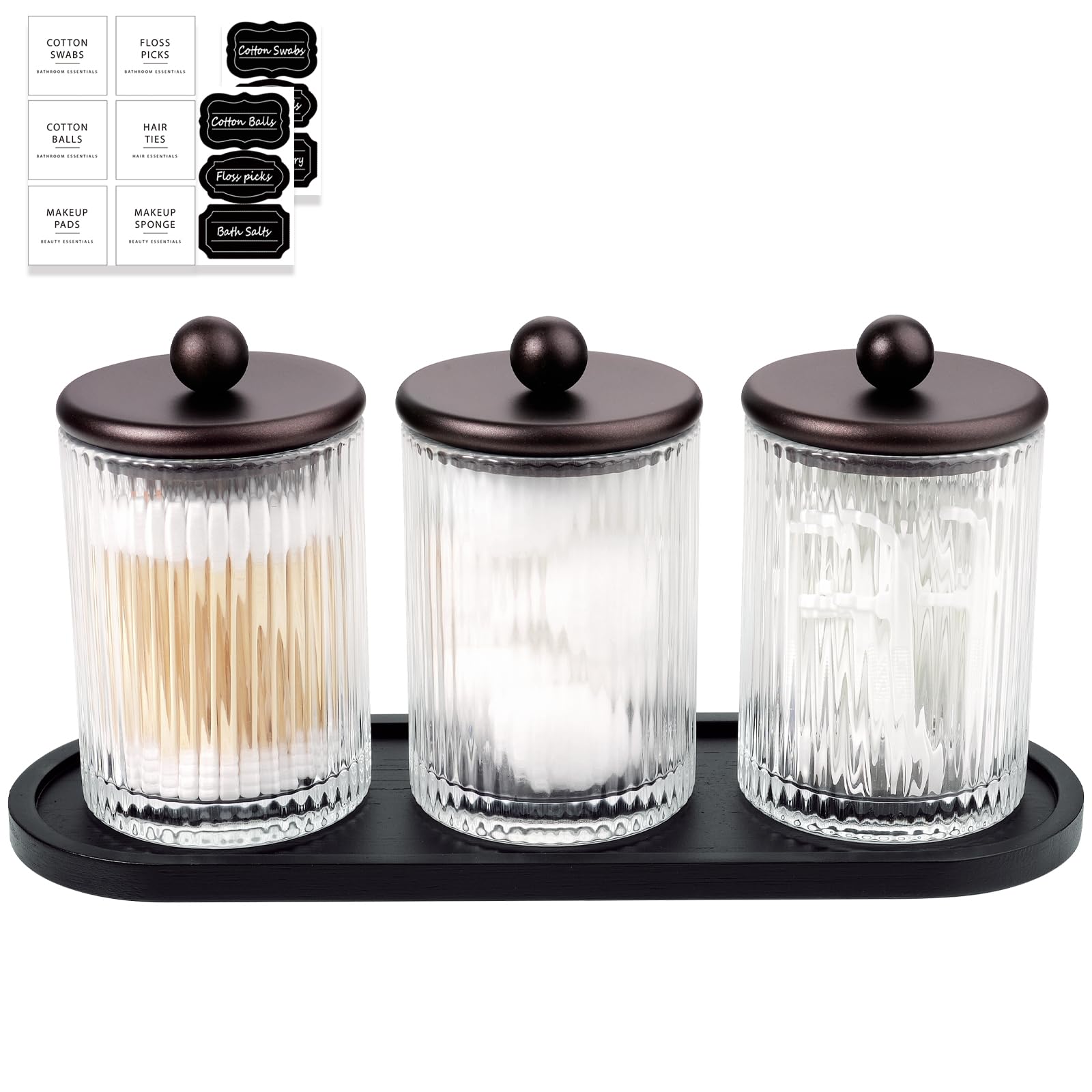 SheeChung Qtip Dispenser Holder Classic Ribbed