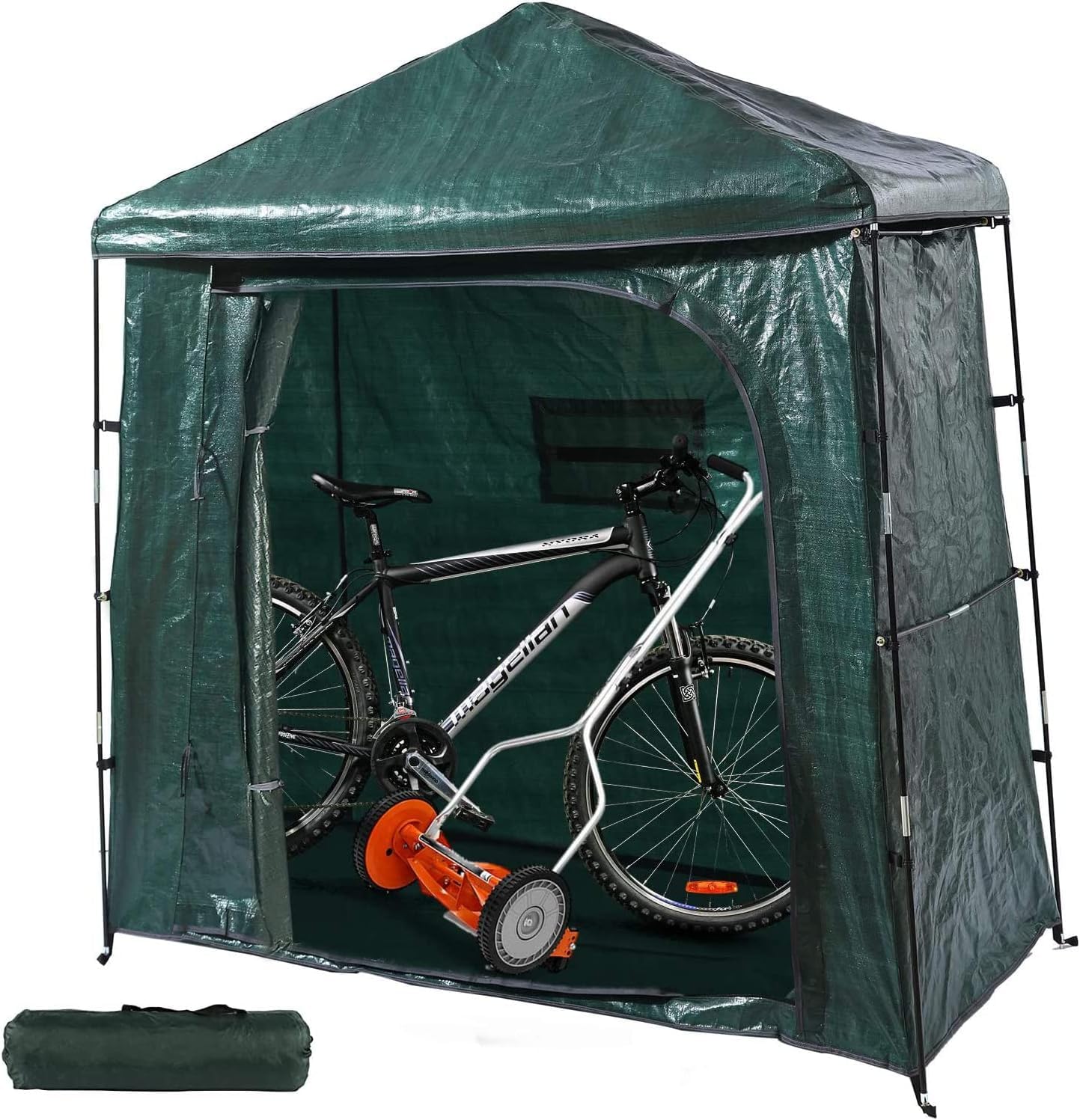 Skade Bike Storage Tent Lightweight, Outdoor, Portable Shed Cover for Bikes, Lawn Mower, Garden Tools for Waterproof, Durable Tarp to Protect from Rain & Wind, Spring Cleaning Essential