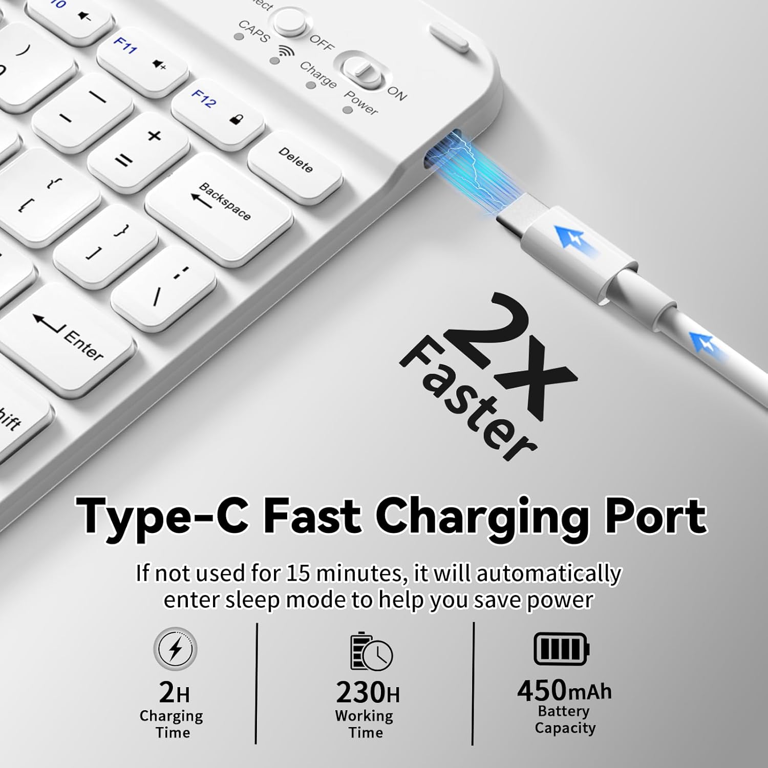 kenke Case with Keyboard for iPad 9th/8th/7th Generation 10.2 inch 2021/2020/2019 Detachable Wireless Bluetooth Keyboard Cover Thin & Light with Left Side Pencil Holder Auto Wake/Sleep (Black)