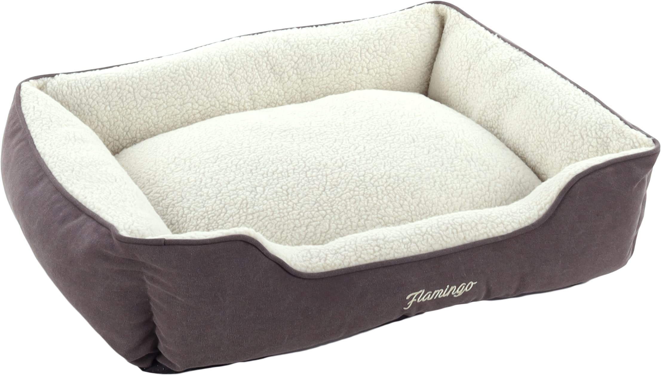 Flamingo Basket Alisha Rectangle Dark taupe 80x67x22cm