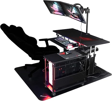 Amazon Co Jp レイアウト別セット買い 寝ながらゲーム Bauhutte バウヒュッテ 昇降式デスク L字デスク オットマン モニターアームなどの6点セット 文房具 オフィス用品