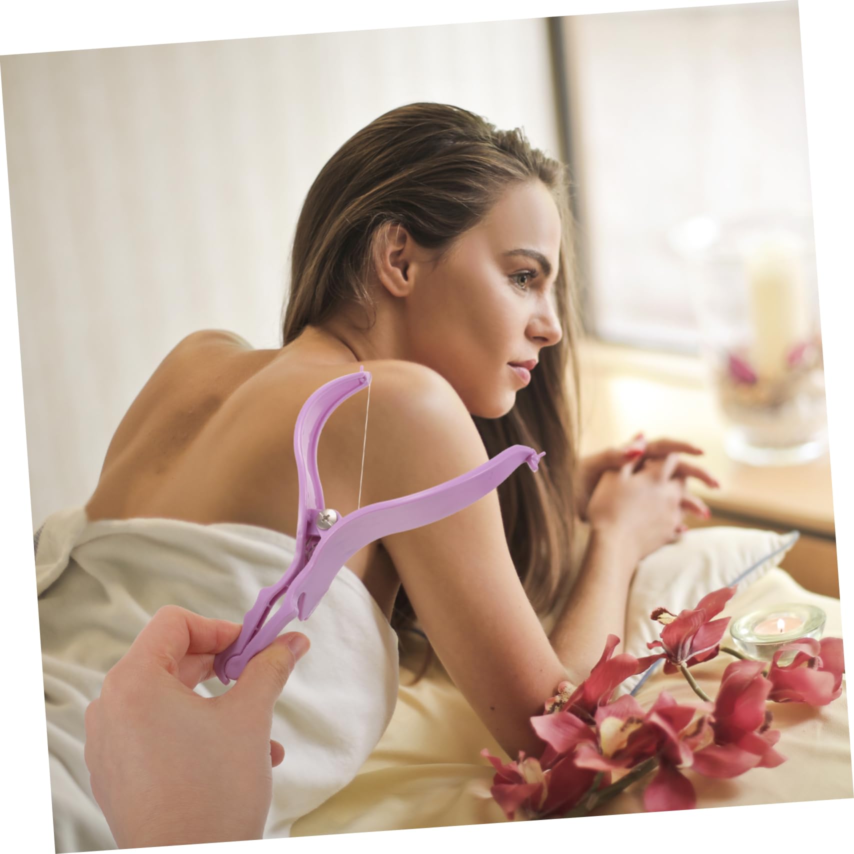 NOLITOY 3 Sets Face Hair Removal for Women Portable Epilator Cheek Hair Remover Gentle on Present