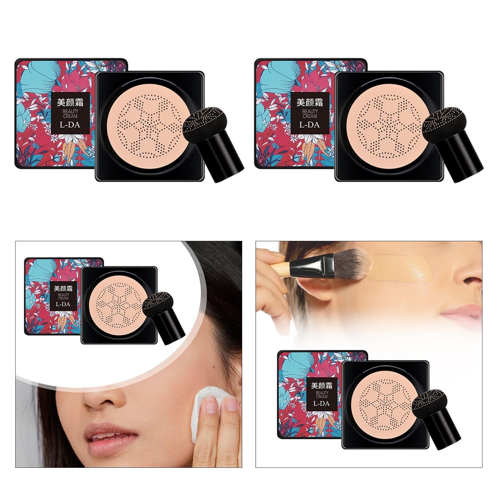 Bnf Mushroom Head Air Cushion Easy to Apply Even Skin Tone Brightening Concealer White Health & Beauty | Makeup | Face | BB, CC & Alphabet Creams-image-22