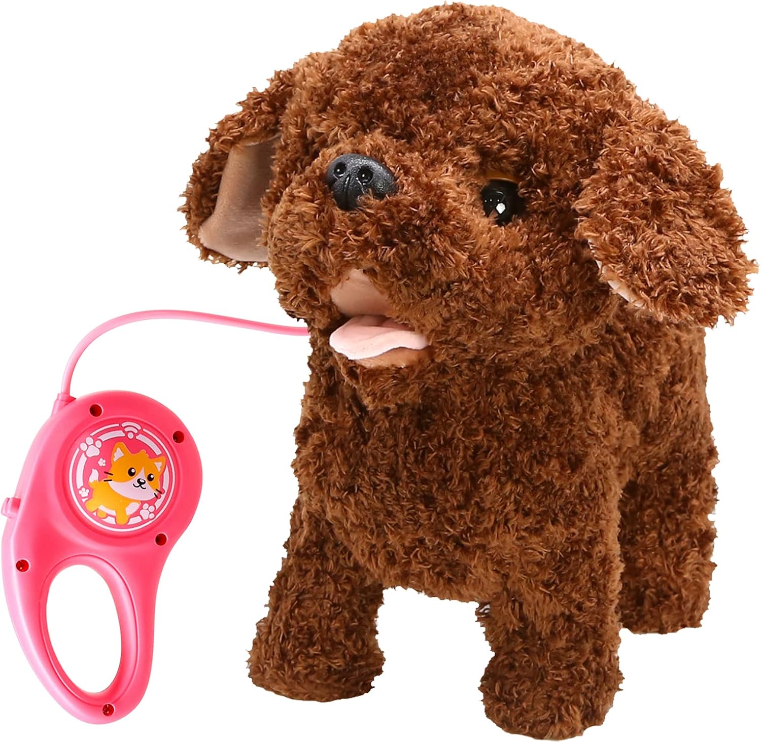 GRESATEK Electronic Toy Dog, Interactive Plush Toys Dog with Lead