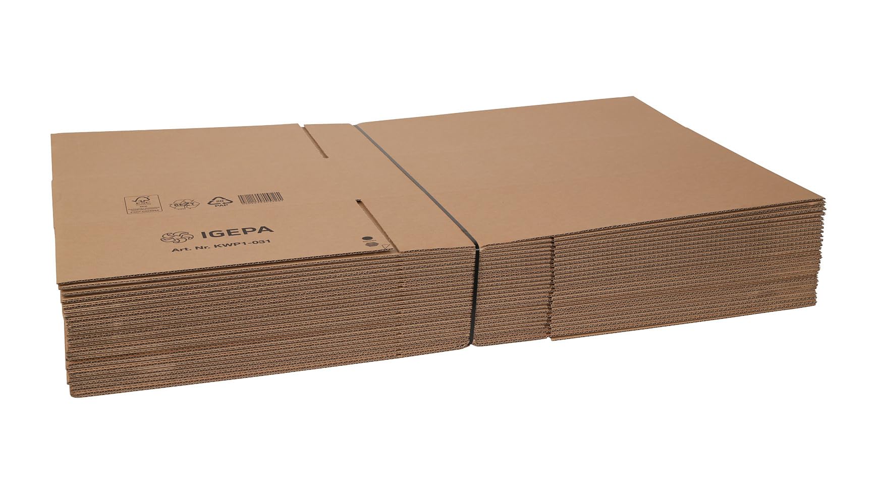 60x Versandkarton Faltkarton DHL Paket M 600 x 400 x 200 mm Braun