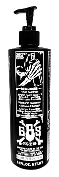 Grave before shave Beard wash 16 oz. Pump-top